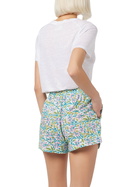 MC2 Saint Barth Woman Cotton Flower Pull Up Shorts Meave