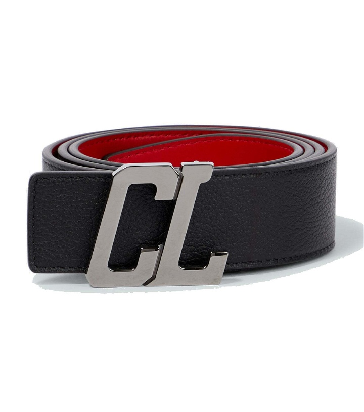 Photo: Christian Louboutin - CL logo leather belt