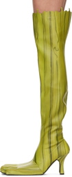 AVAVAV Green Very Slimy Feet Tall Boots