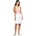 Fruity Booty White Apron Midi Skirt