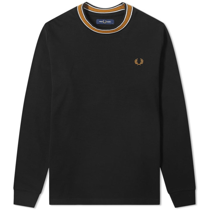 Photo: Fred Perry Authentic Long Sleeve Tramline Tipped Polo