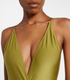 Adriana Degreas Belted embellished swimsuit