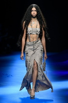 Blumarine - Cargo denim maxi skirt