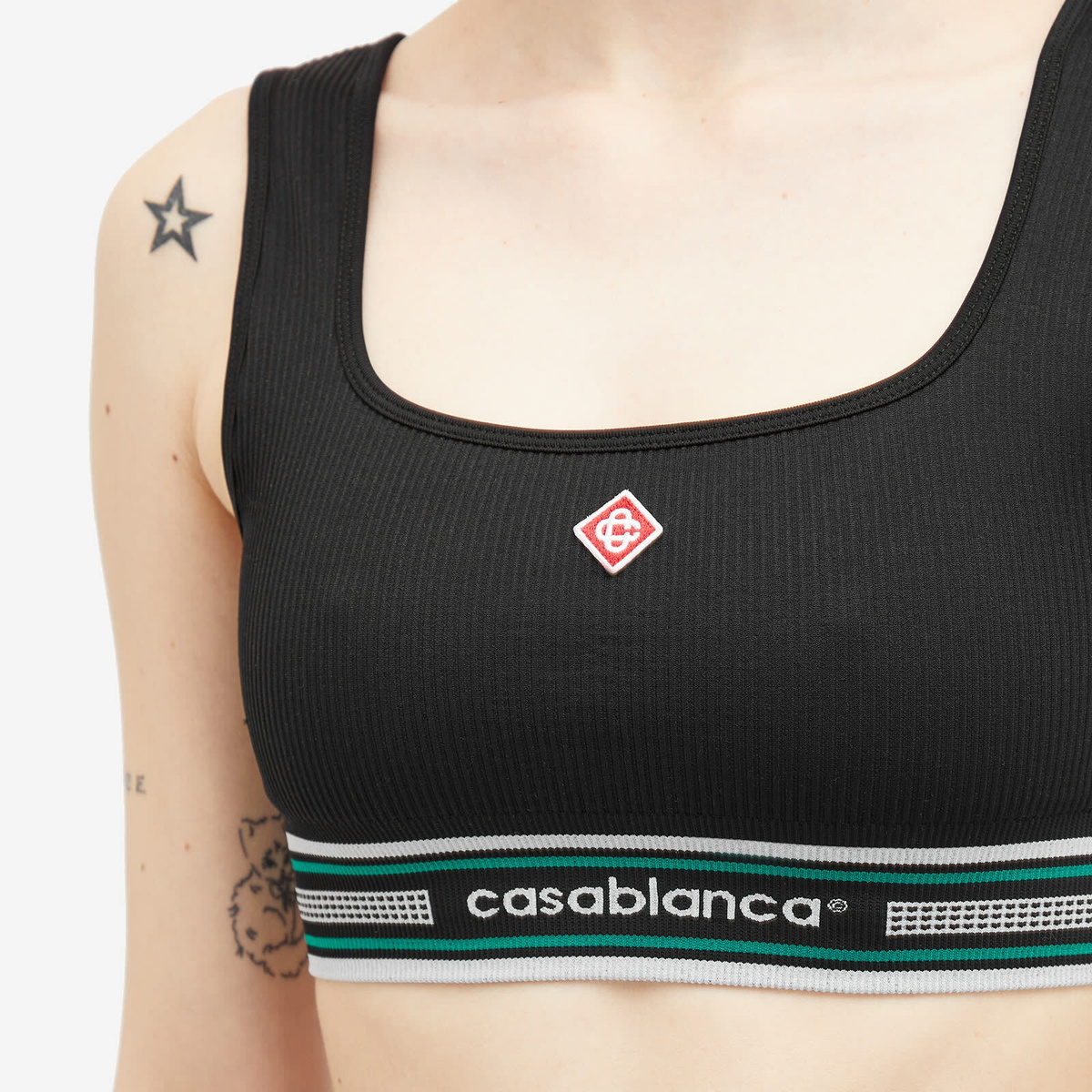 Tシャツ・カットソー CASABLANCA Women Tops WPF25KW102101 BLACK casablanca-leaning-column-