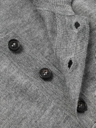 Incotex - Slim-Fit Cashmere and Silk-Blend Polo Shirt - Gray