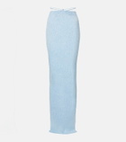 Bananhot Alma sequined knitted maxi skirt