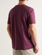 Massimo Alba - Panarea Garment-Dyed Cotton-Jersey T-Shirt - Burgundy