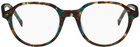 Kenzo Tortoiseshell Oval Glasses