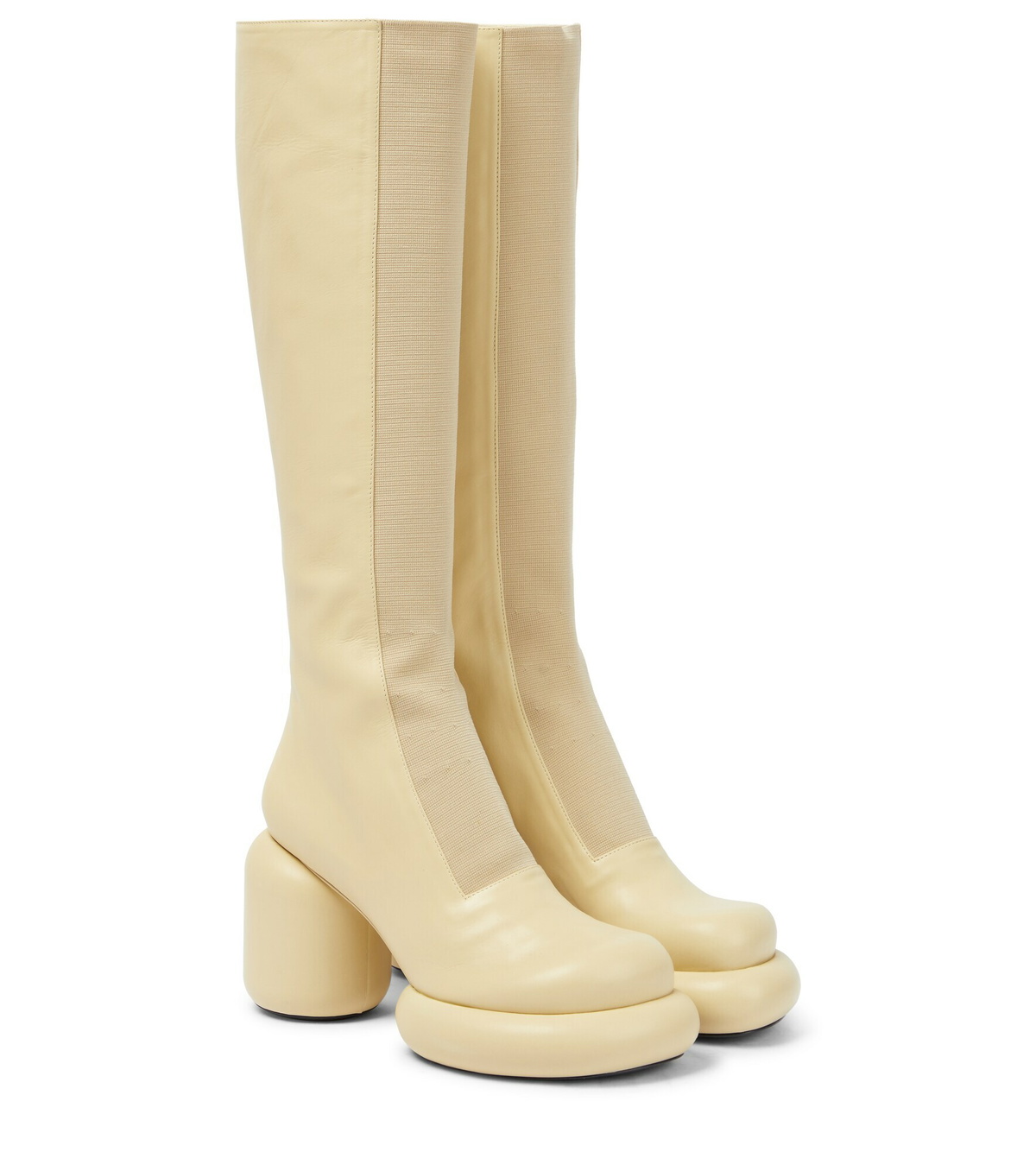 Jil Sander Platform leather kneehigh boots Jil Sander