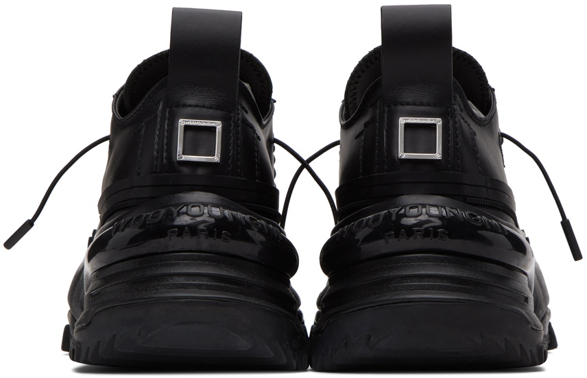 Wooyoungmi Black Double Lace Sneakers Wooyoungmi