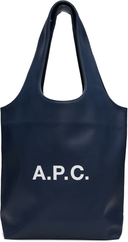 Photo: A.P.C. Navy Ninon Small Tote