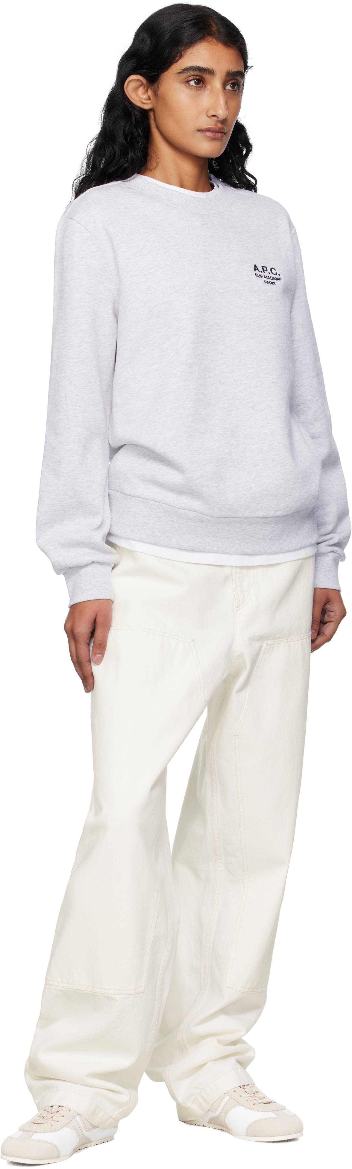 A.P.C. Gray Standard 'Rue Madame' Sweatshirt