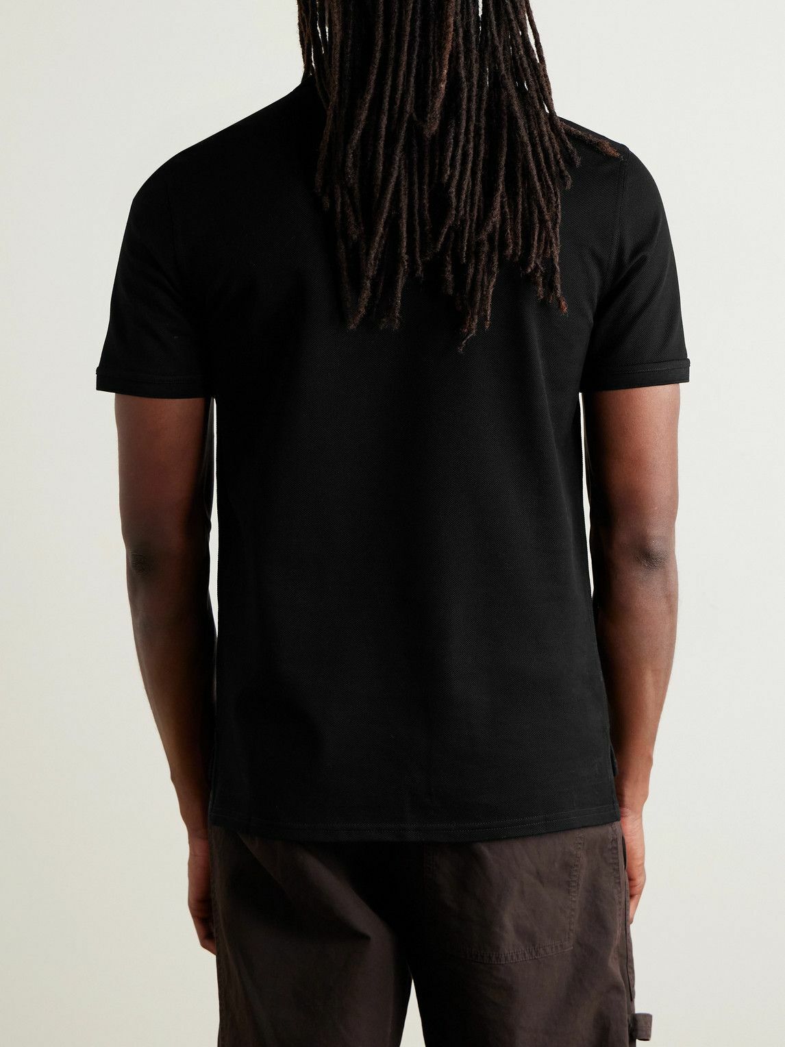 Givenchy - Cotton-Piqué Polo Shirt - Black