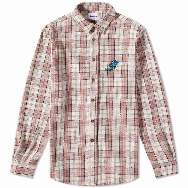 Photo: Butter Goods Men's Bucket Plaid Shirt in Red