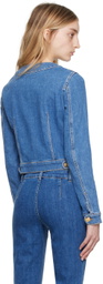 Moschino Blue Teddy Denim Jacket