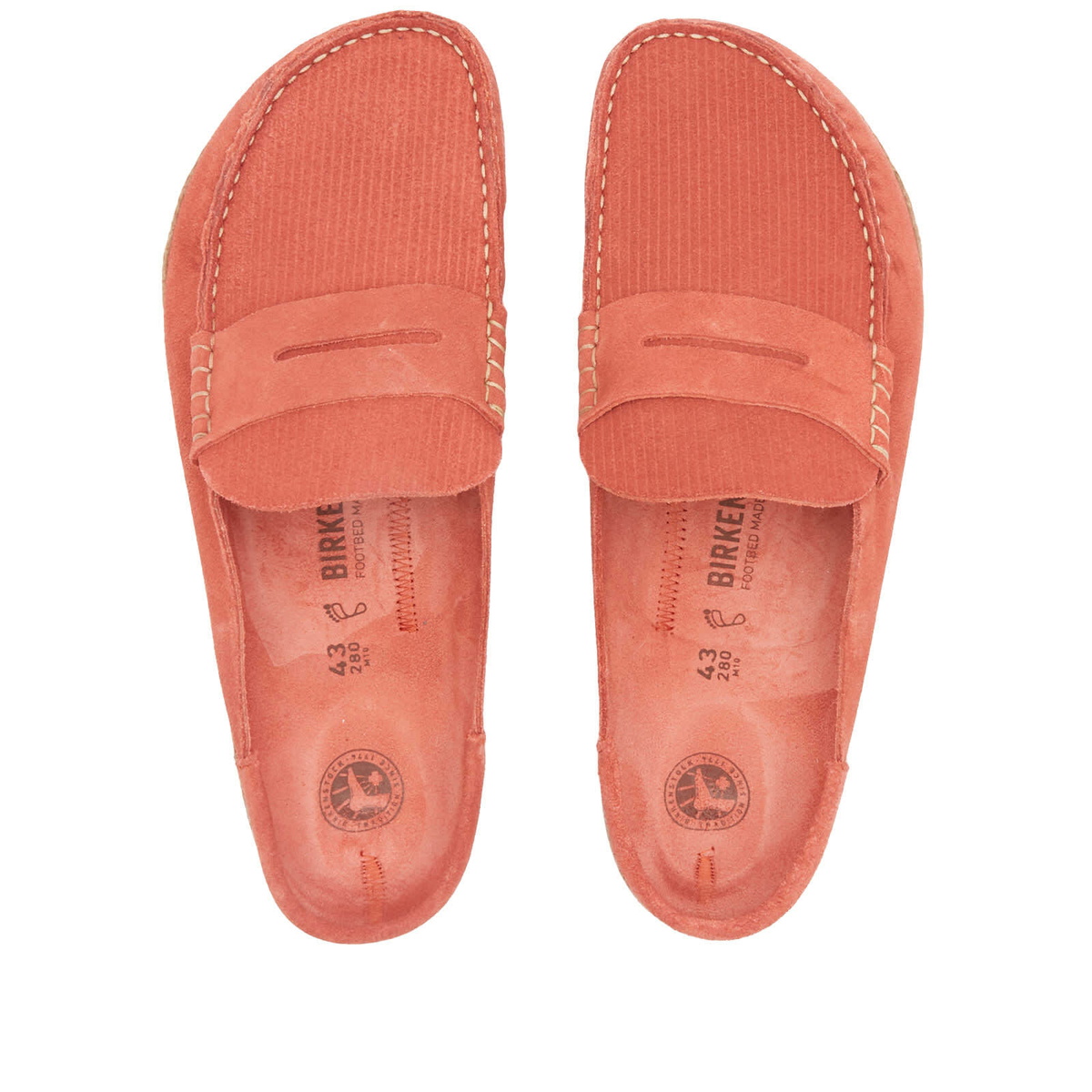 Birkenstock Men's Naples Mule in Sienna Red Corduroy Birkenstock