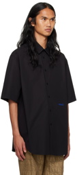 Versace Black Embroidered Shirt