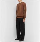 Noah - Striped Wool Sweater - Brown