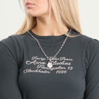 Acne Studios Women's Stamp Pendant Necklace in Silver 