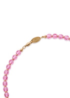 Vivienne Westwood Messaline orb Beaded Choker - Pink - One Size
