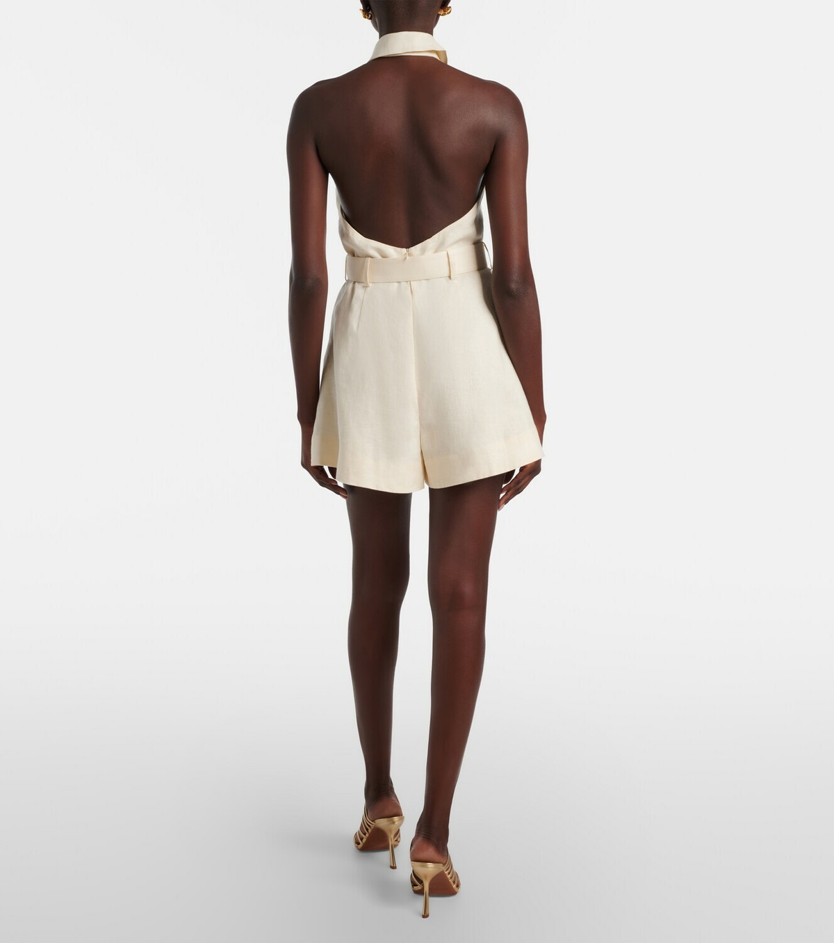 Zimmermann Awaken halterneck linen romper