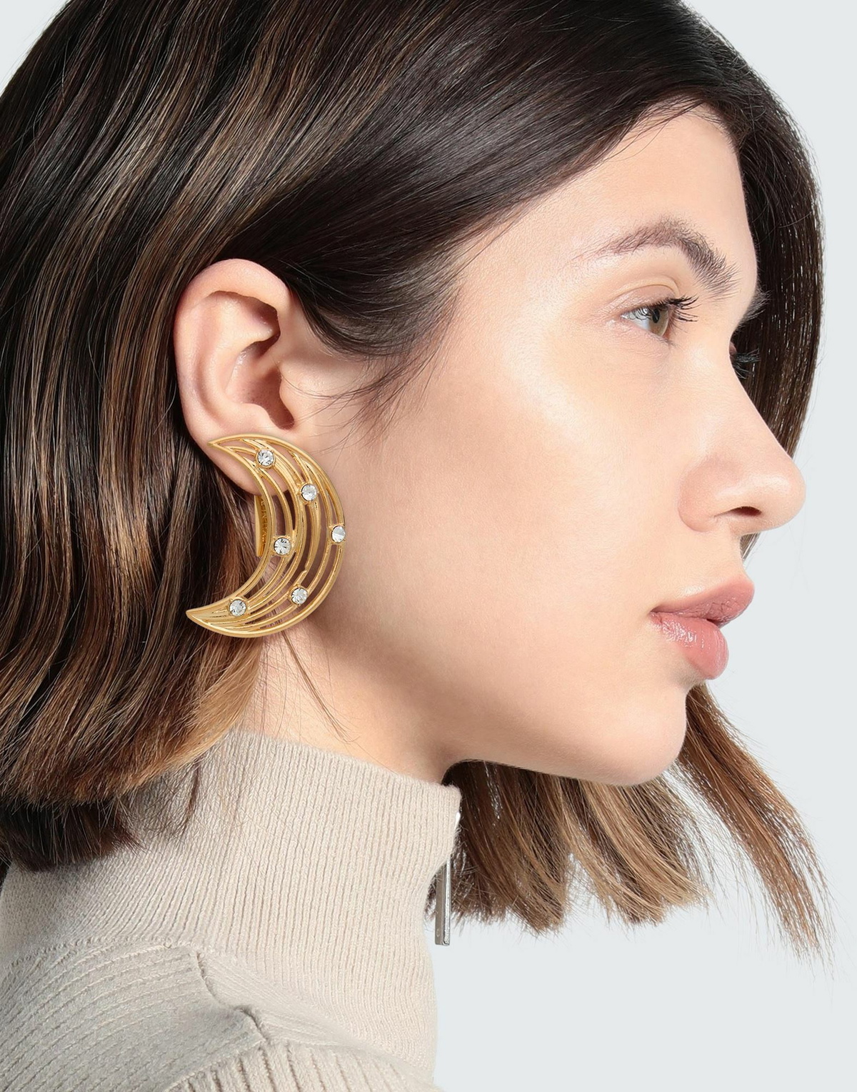 Alberta Ferretti Womens Earrings in Gold