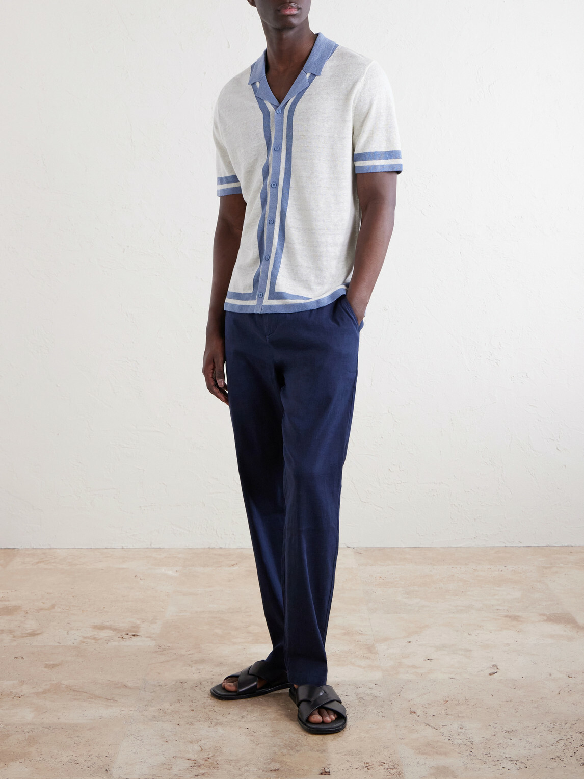Onia - Camp-Collar Linen Shirt - Neutrals