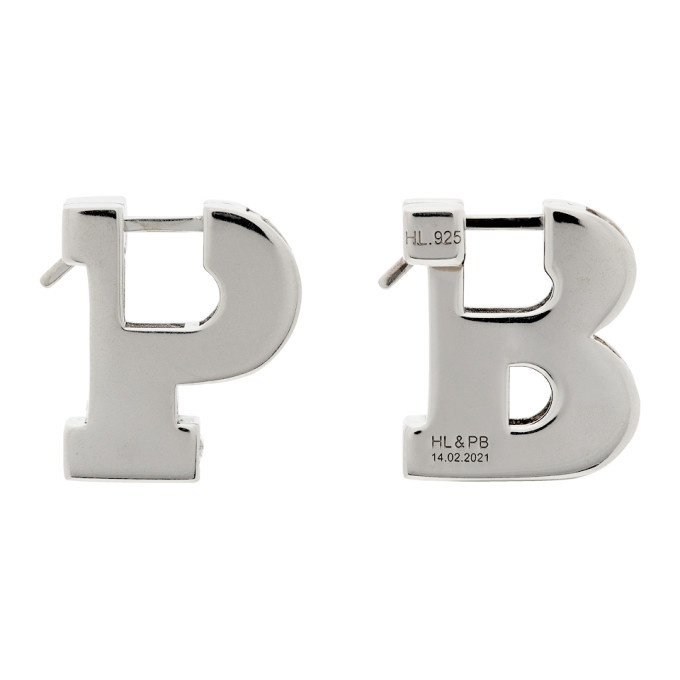 Photo: Hatton Labs Silver Playboy Edition P and B Earrings