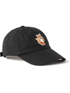 Maison Kitsuné - Logo-Appliquéd Cotton-Blend Twill Baseball Cap