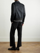 Balmain - Cotton-Blend Jersey Bomber Jacket - Black