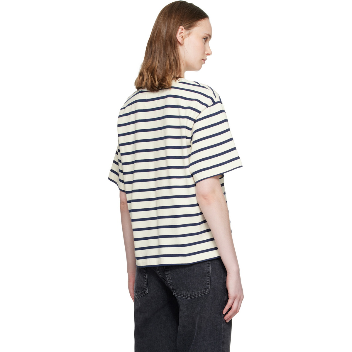 Citizens of Humanity Off-White & Navy Goldie T-shirt