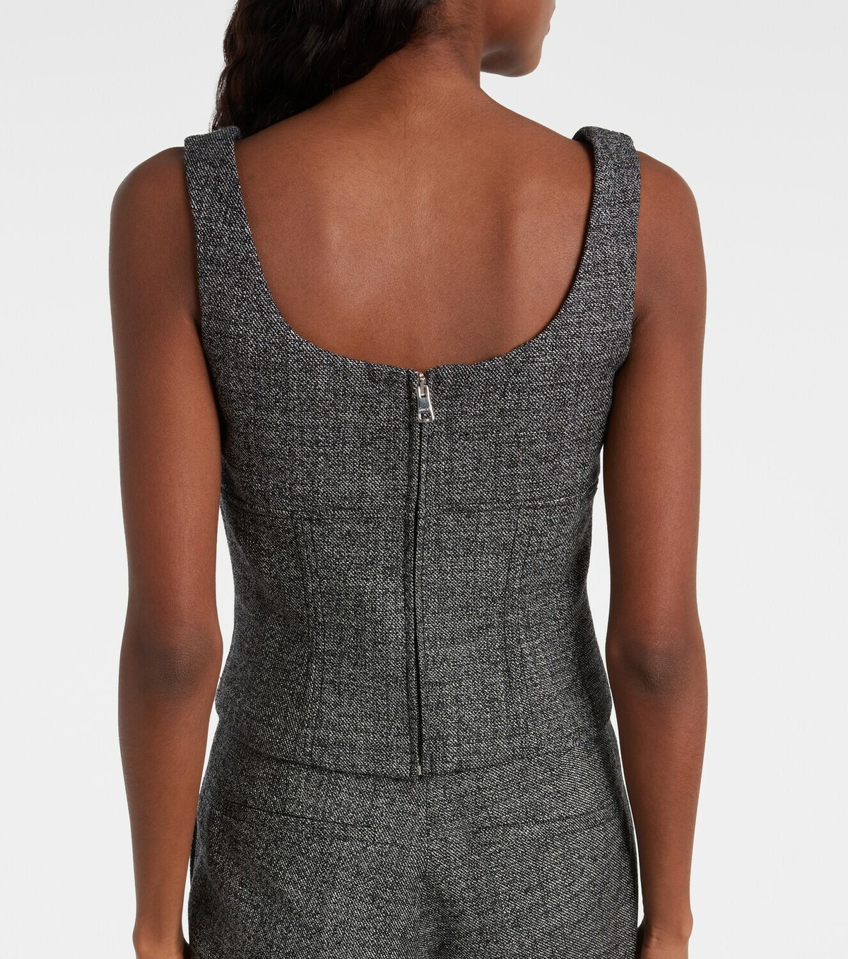 Gucci Cropped wool tank top