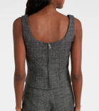 Gucci Cropped wool tank top