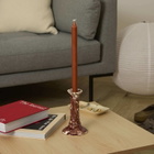 The Conran Shop Wardour Candlestick in Burgundy 