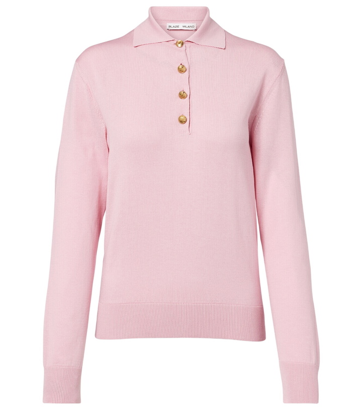 Photo: Blazé Milano Alegria silk and cotton polo sweater