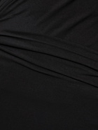 PETAR PETROV - Jersey Wrapping Long Sleeve Mini Dress