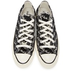 Converse Black and White Signature Chuck 70 Low Sneakers