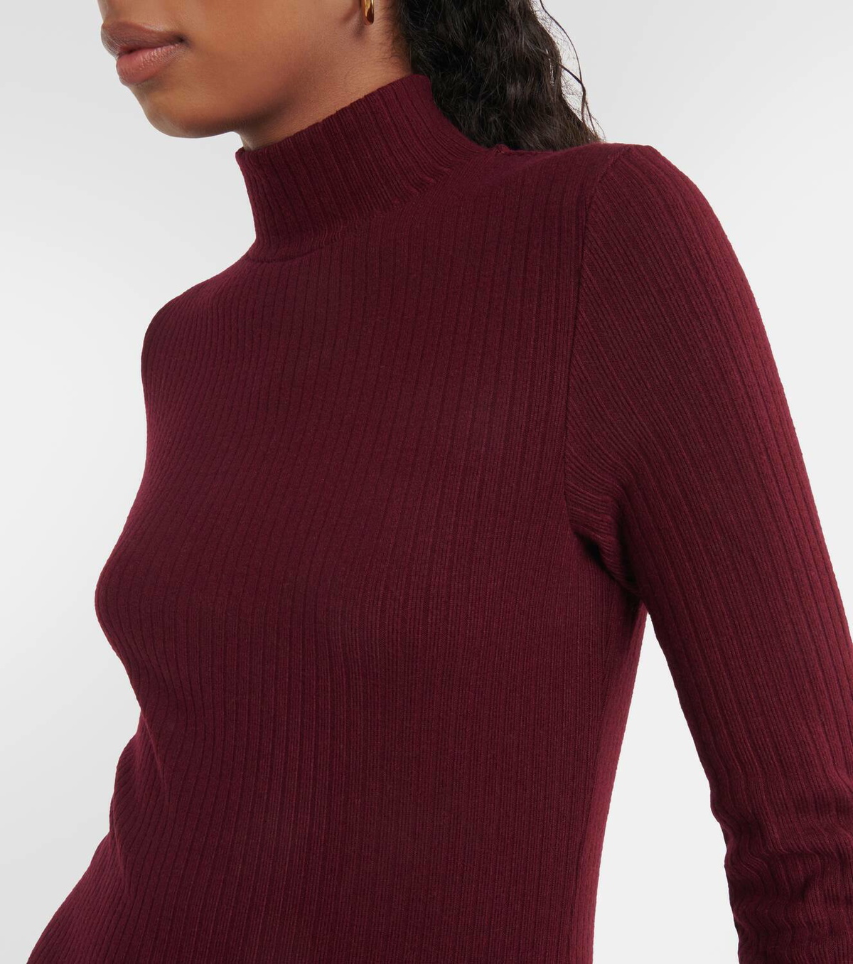Vince Ribbed-knit midi dress Vince