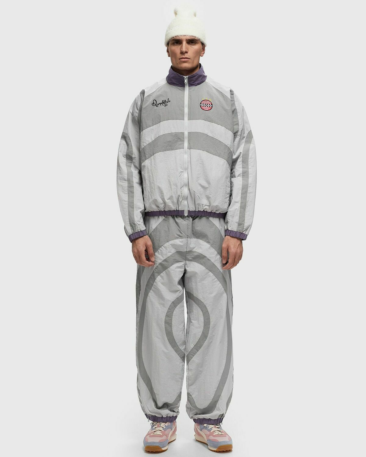 Kid Super Studios X Ronaldinho Windbreaker Grey Track Jackets