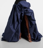 Marmar Halim Draped off-shoulder corset gown