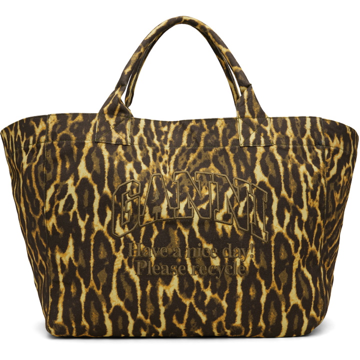 Photo: GANNI Yellow & Brown XXL Tote