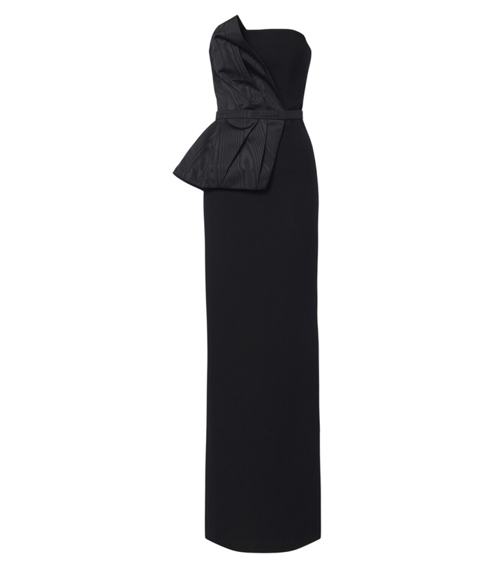 Photo: Safiyaa Kasia draped crêpe gown