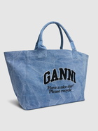 GANNI Xxl Washed Denim Tote Bag