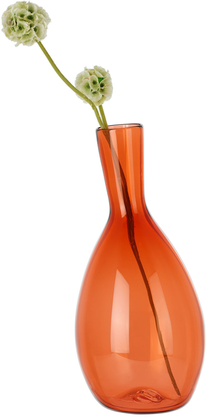 Nate Cotterman SSENSE Exclusive Orange Tall Tilt Flow Decanter