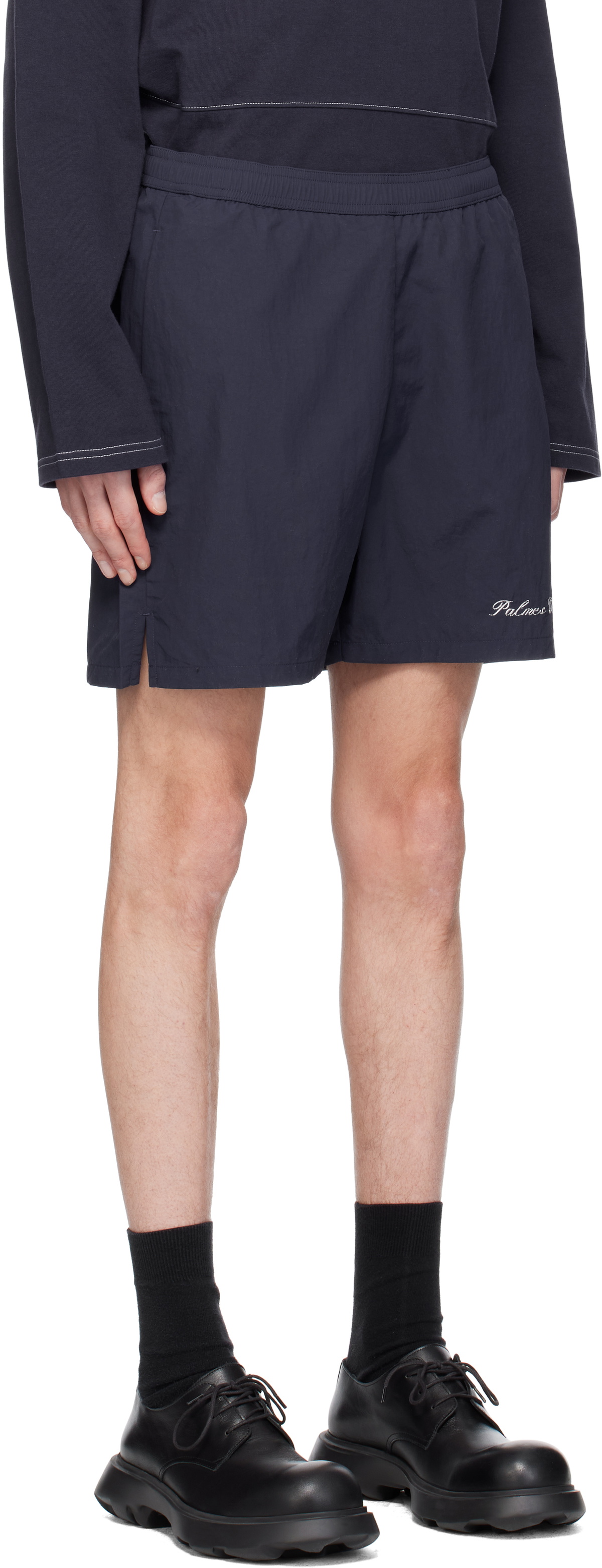 Palmes Navy Global Tennis Shorts