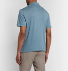 Boglioli - Linen Polo Shirt - Blue
