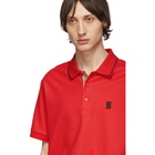 Burberry Red Icon Stripe Walton Polo