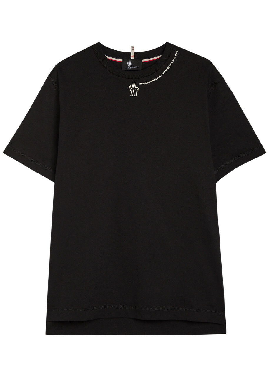 Moncler Grenoble Logo-print Cotton T-shirt Black