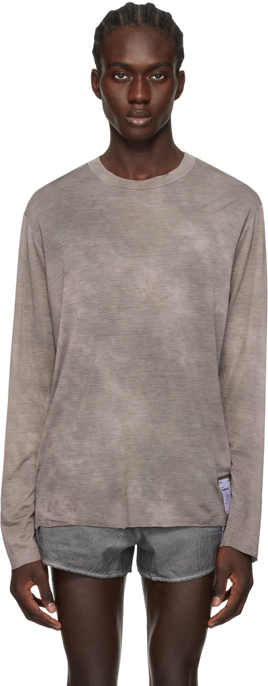 Satisfy Gray Lightweight Long Sleeve T-Shirt Satisfy