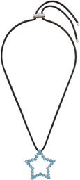 Safsafu SSENSE Exclusive Black & Blue Star Necklace